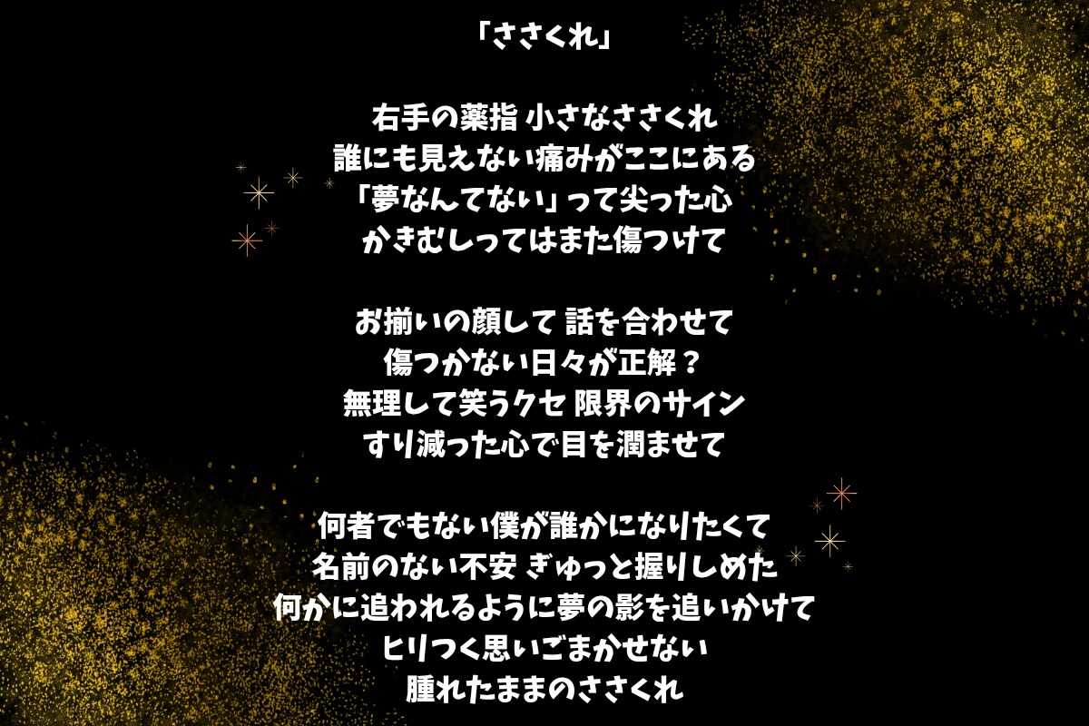 低価格、高クオリティで、作詞致します タイトルから心奪われる、オリジナリティ溢れる作品！ イメージ1