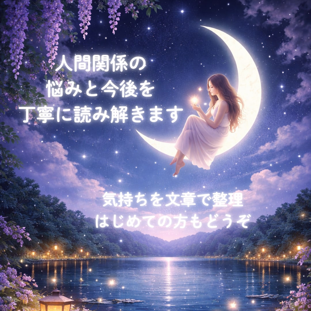 人間関係の悩みと今後を丁寧に読み解きます 数秘術とルノルマンで あなたの一歩を応援します イメージ1