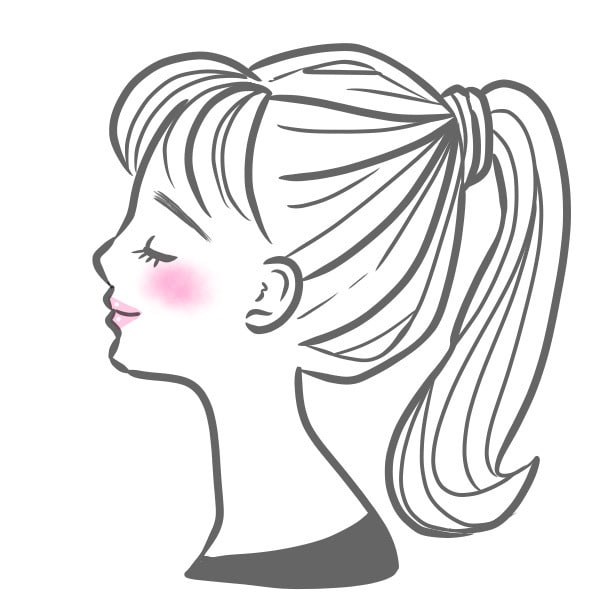 商用利用◎おしゃれな横顔描きます シンプルでガーリー！あなたのSNSをお洒落に可愛く！ イメージ1