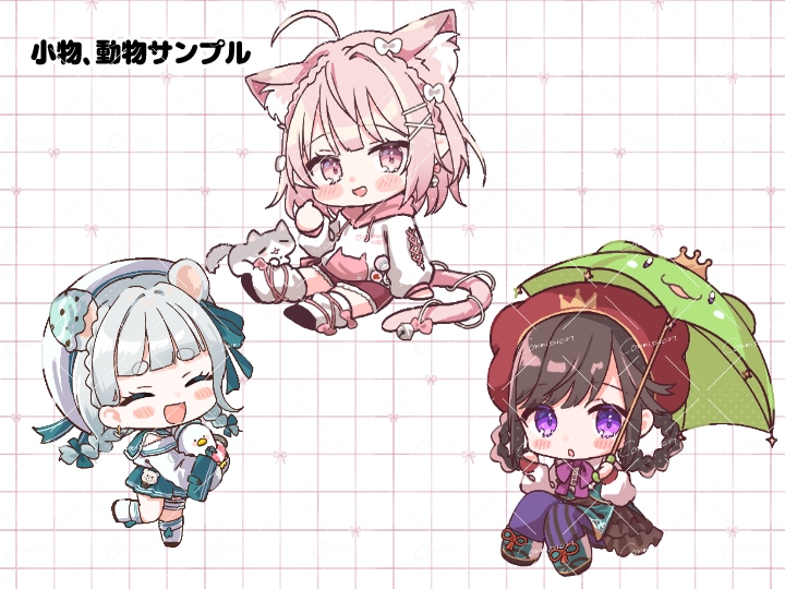 完全お任せ！もっちり可愛いミニキャラお描きします 安定したクオリティーでイラストをお描きします！ イメージ5