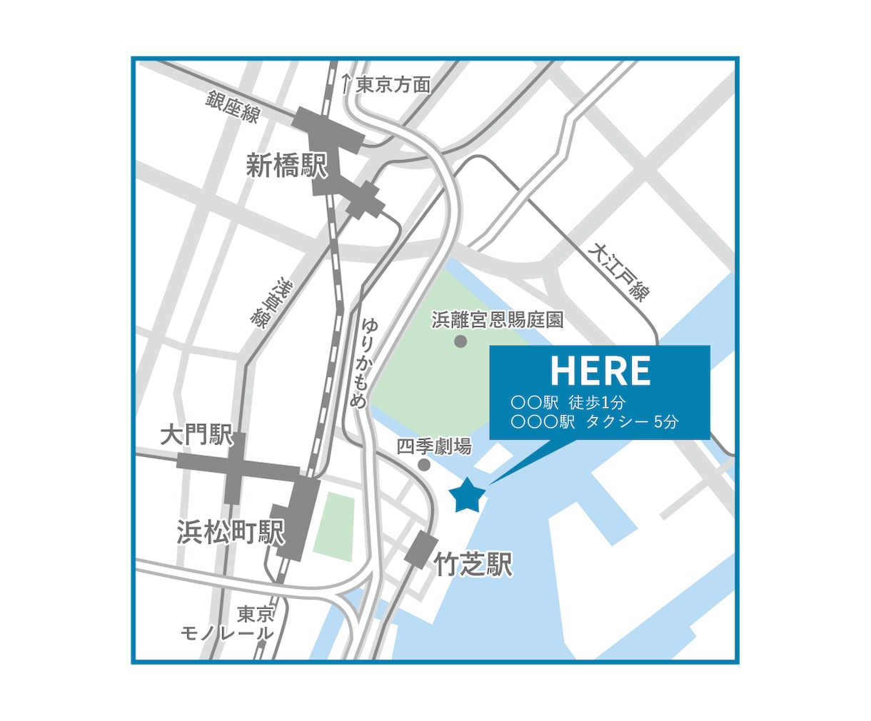 わかりやすい｜MAP・地図のデザインします お店や会場の地図をわかりやすくデザイン。修正回数は無制限！ イメージ6