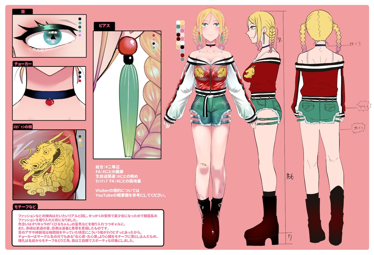 Vtuber向けLive2D用アバター製作承ります アバターの新規作成・アップデート等、キャラデザ〜パーツ分まで イメージ2
