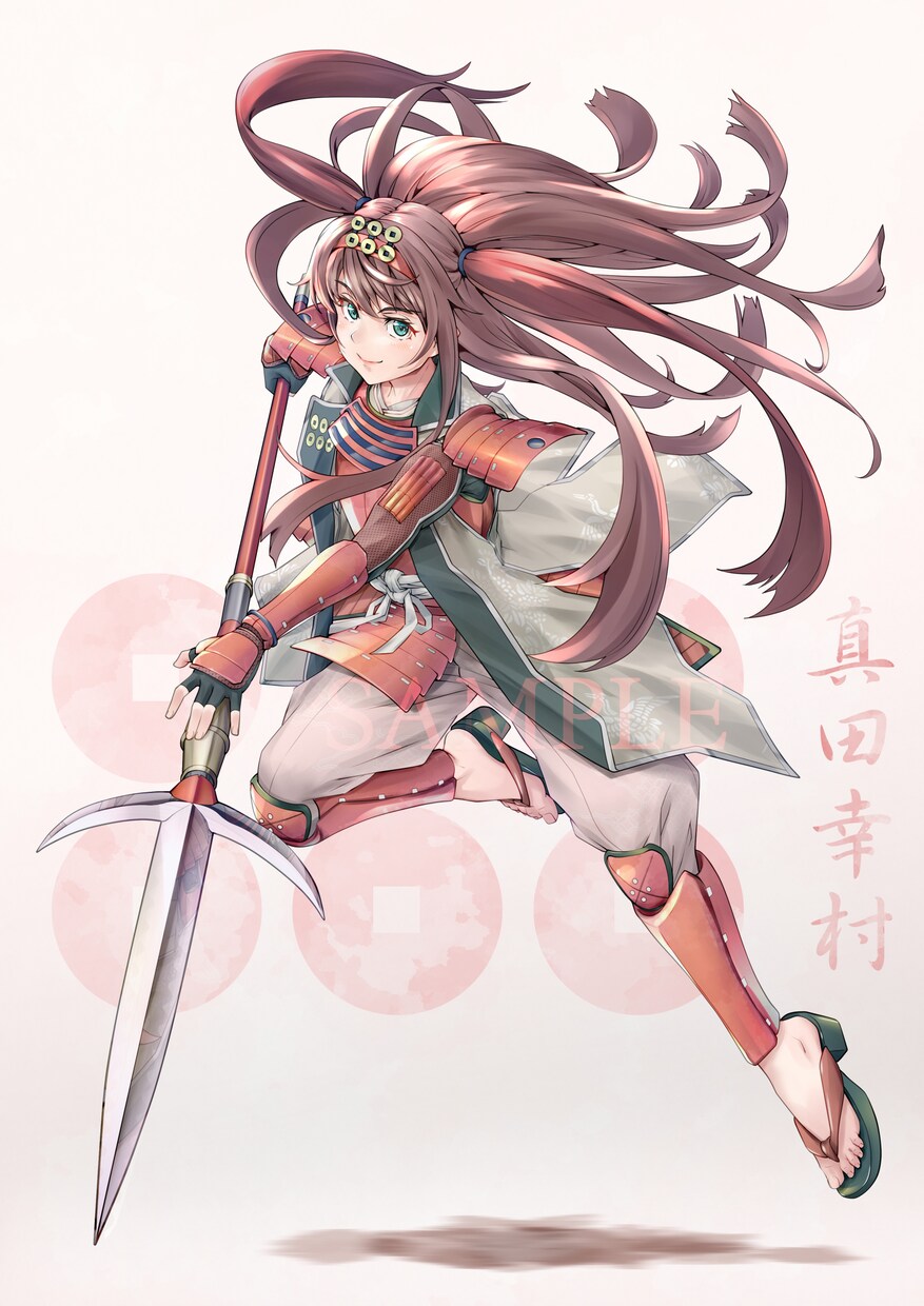 戦国の英雄・武将などの歴史的な人物キャラを描きます 奮い立つ戦国英雄・武将キャライラスト イメージ7