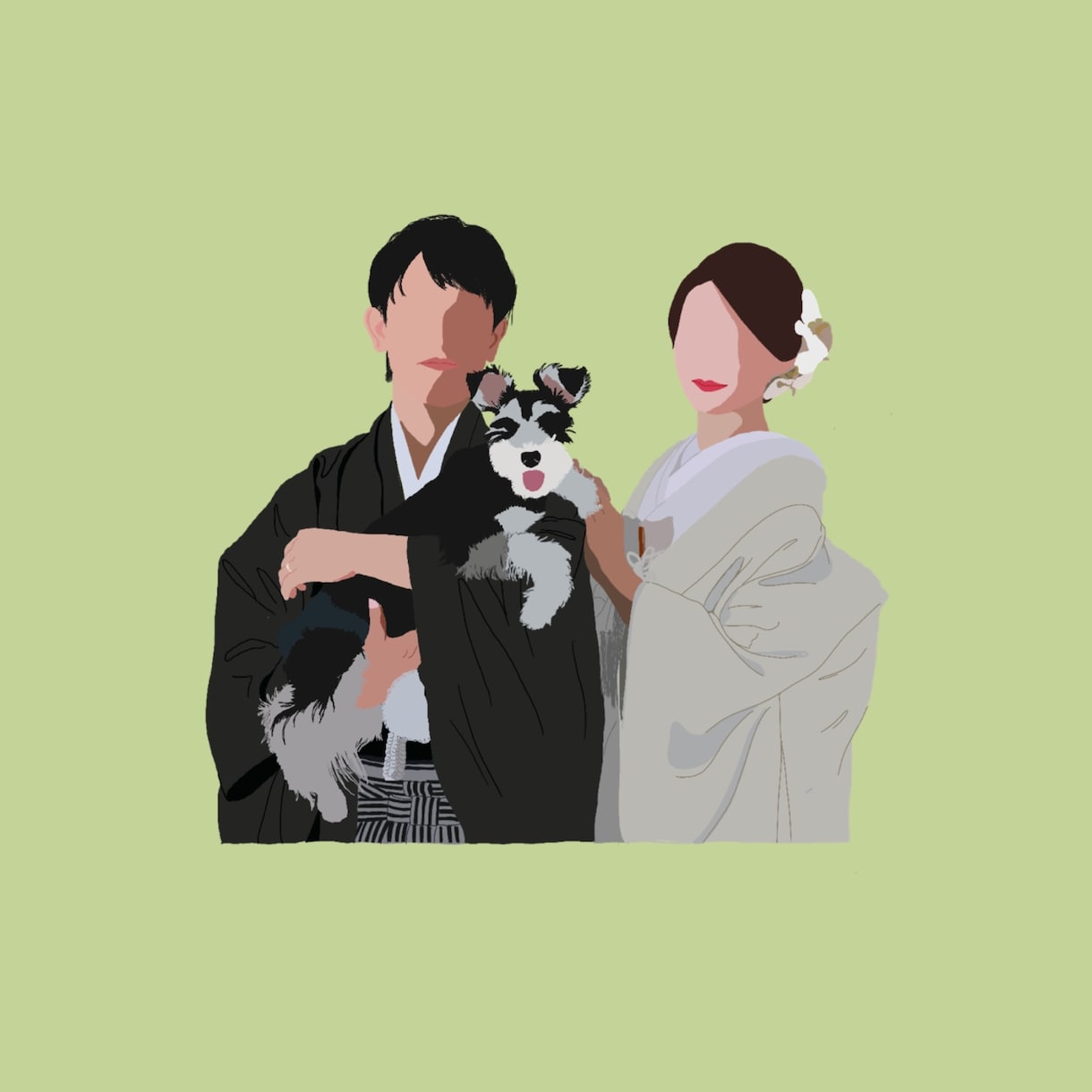 シンプルでインテリアにもなるイラスト描きます 大切な日、大切な人、思い出など可愛らしいイラスト書きます！ イメージ4