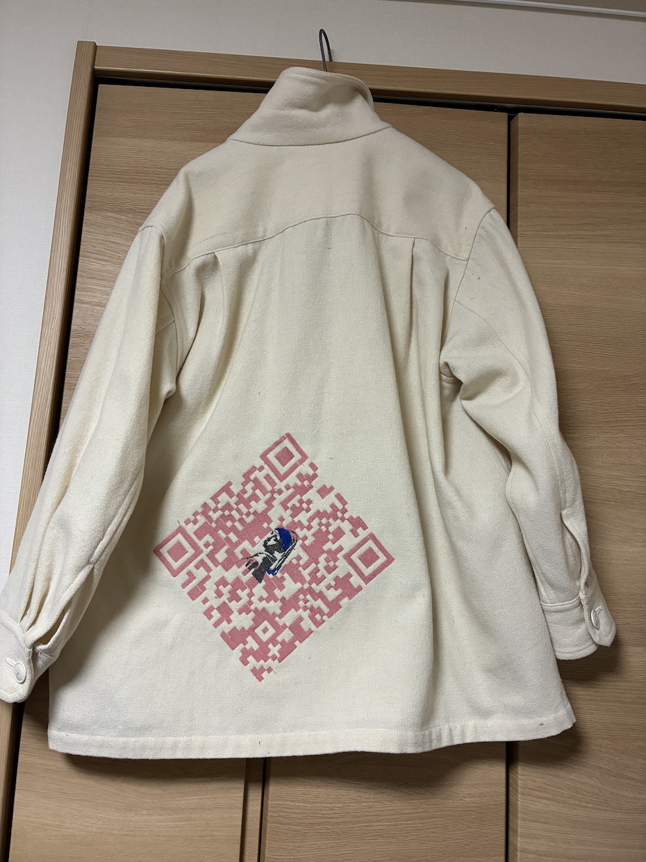 刺繍でQRコードの服をつくります 誰とも違うQRコードなど、いろんな刺繍しますよ イメージ1
