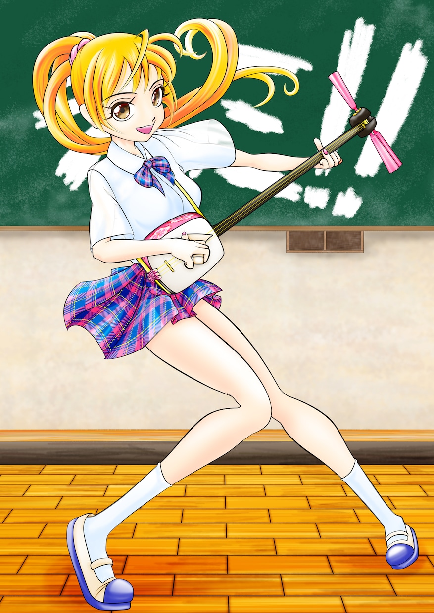 サンプルの様な人物イラスト受付いたします アニメ調のほか、シンプルキャラや劇画なども受付します イメージ2
