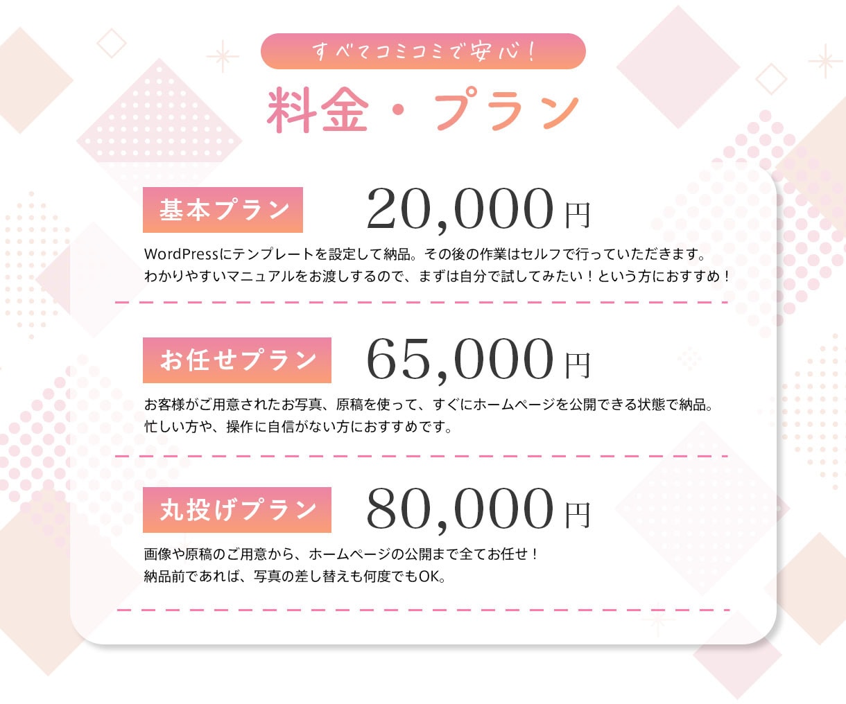 女性向けホームページ制作｜自分で簡単に更新できます WordPressで売上につながる集客動線を作りましょう！ イメージ6