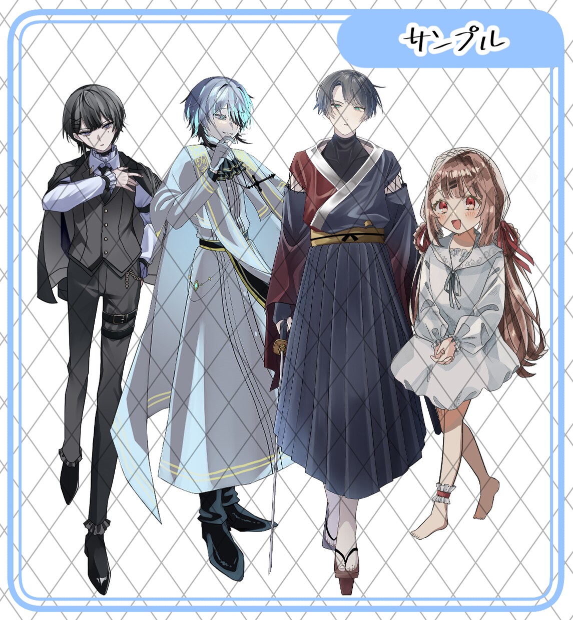 TRPG、配信等のキャラクター立ち絵お仕立します 細部までこだわった、貴方だけの特別なお姿をデザインします！ イメージ7