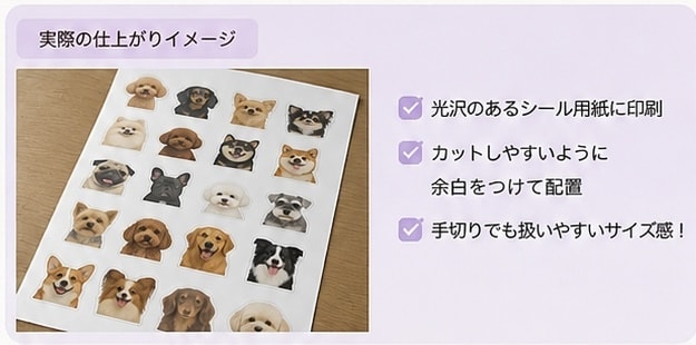 ステッカーの作成、カットを行います 日々の思い出の写真をステッカーに！ イメージ2