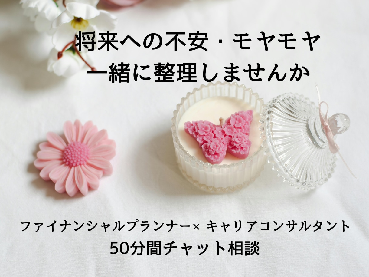 人生のモヤモヤ整理｜50分間チャット相談します 通話が苦手な方へ｜お金・仕事・将来の悩み一緒に整理します イメージ1