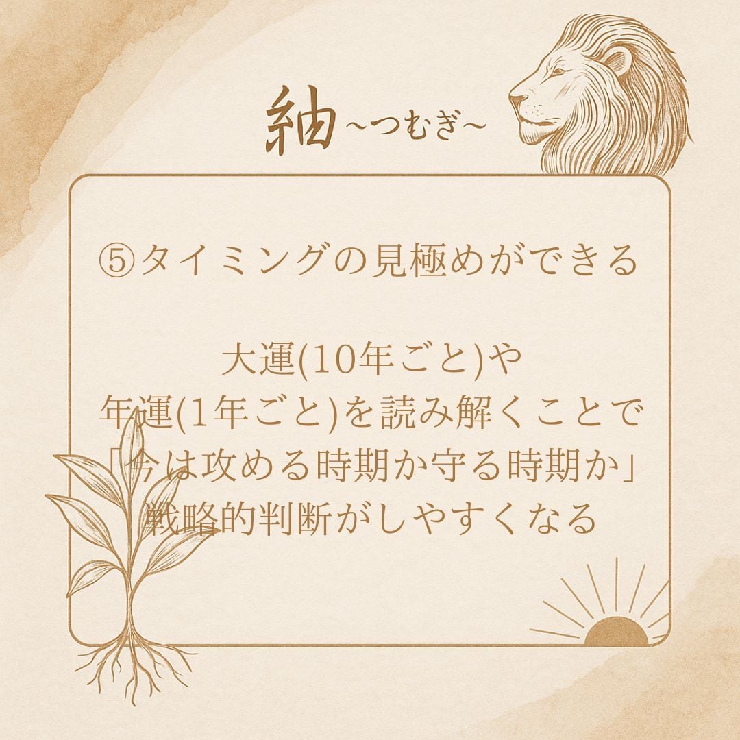 四柱推命であなたの本質と運気を鑑定します 生年月日と出生時間で丁寧に読み解きます✨️ イメージ9