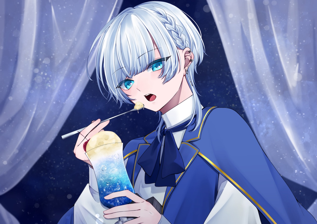 アイコンや配信・歌ってみたのイラストを制作します 中性的な男の子が得意です！お気軽にご相談ください！ イメージ6