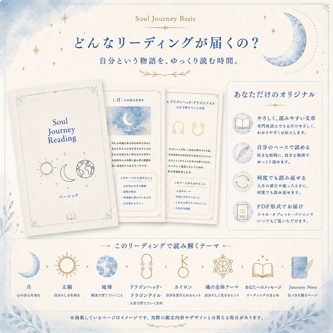星から人生のテーマと自分らしさを読み解きます ｜これからを自分らしく選ぶためのガイドブック イメージ4