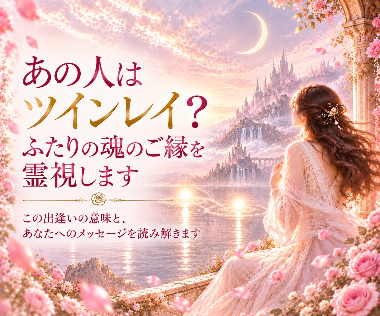 あの人はツインレイ？ふたりの魂のご縁を霊視します この出逢いの意味と、あなたへのメッセージを読み解きます イメージ1