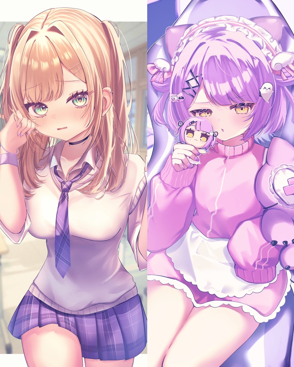 VTuber1枚絵、オリキャラアイコンなど描きます 厚塗りでSNSで使えるアイコンを作成します！ イメージ6