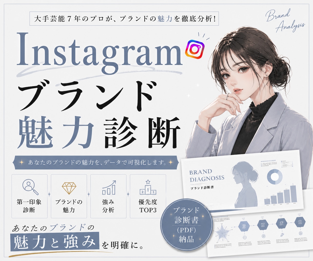 Instagramブランド魅力診断をします 大手芸能7年のプロが、ブランドの魅力を徹底分析！ イメージ1