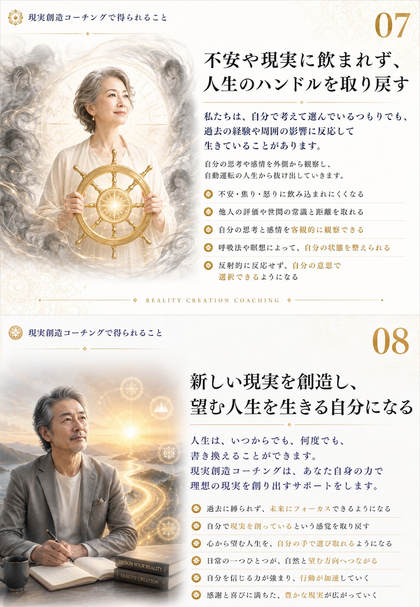 あなたの潜在意識を書き換えるコーチングをします 新しいゴール、セルフイメージを獲得する現実創造コーチング イメージ8