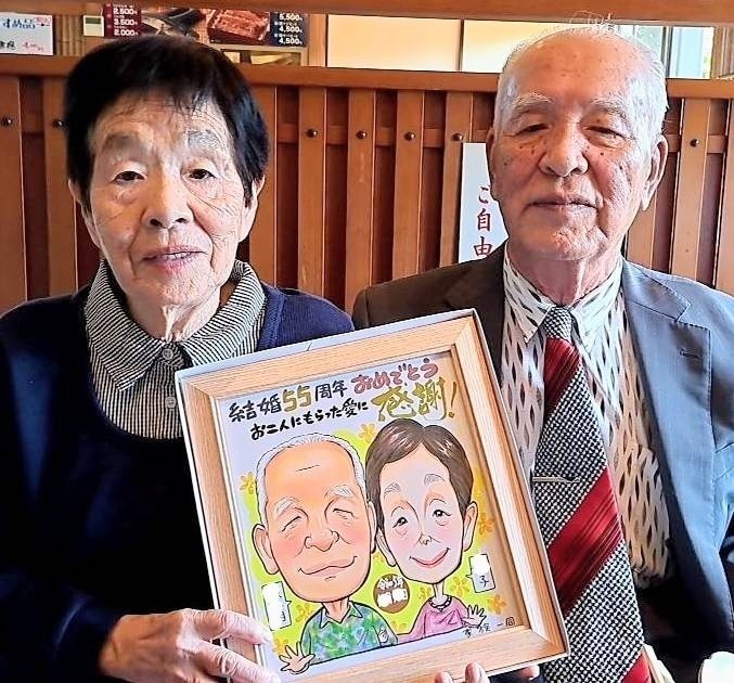 笑み(^^)がこぼれる似顔絵描きます 似顔絵　筆文字　作品サンプル(^^) イメージ9