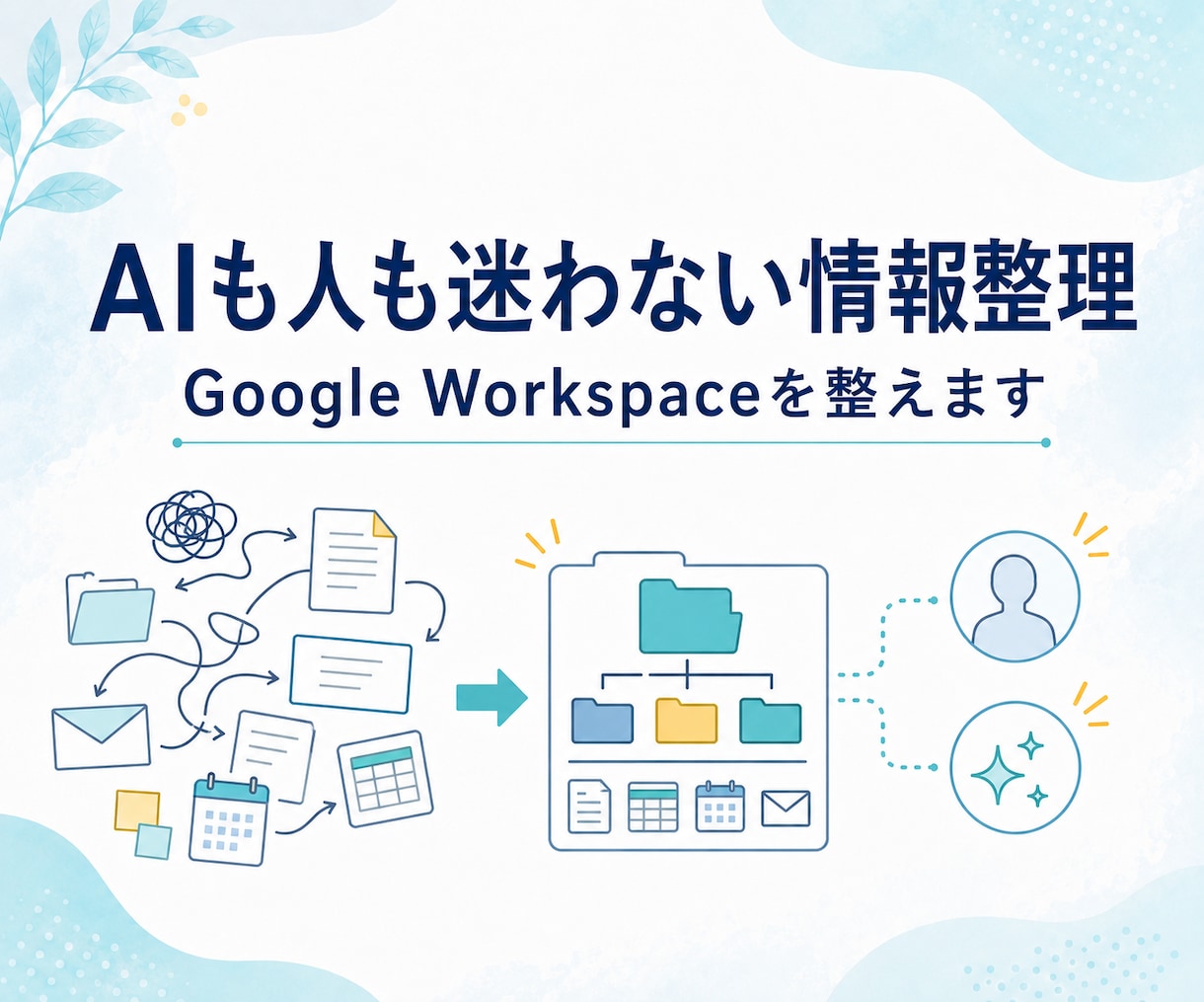 AI用Google Workspaceを構築します AIも人も迷わない環境を設計します｜情報整理からAI活用へ イメージ1