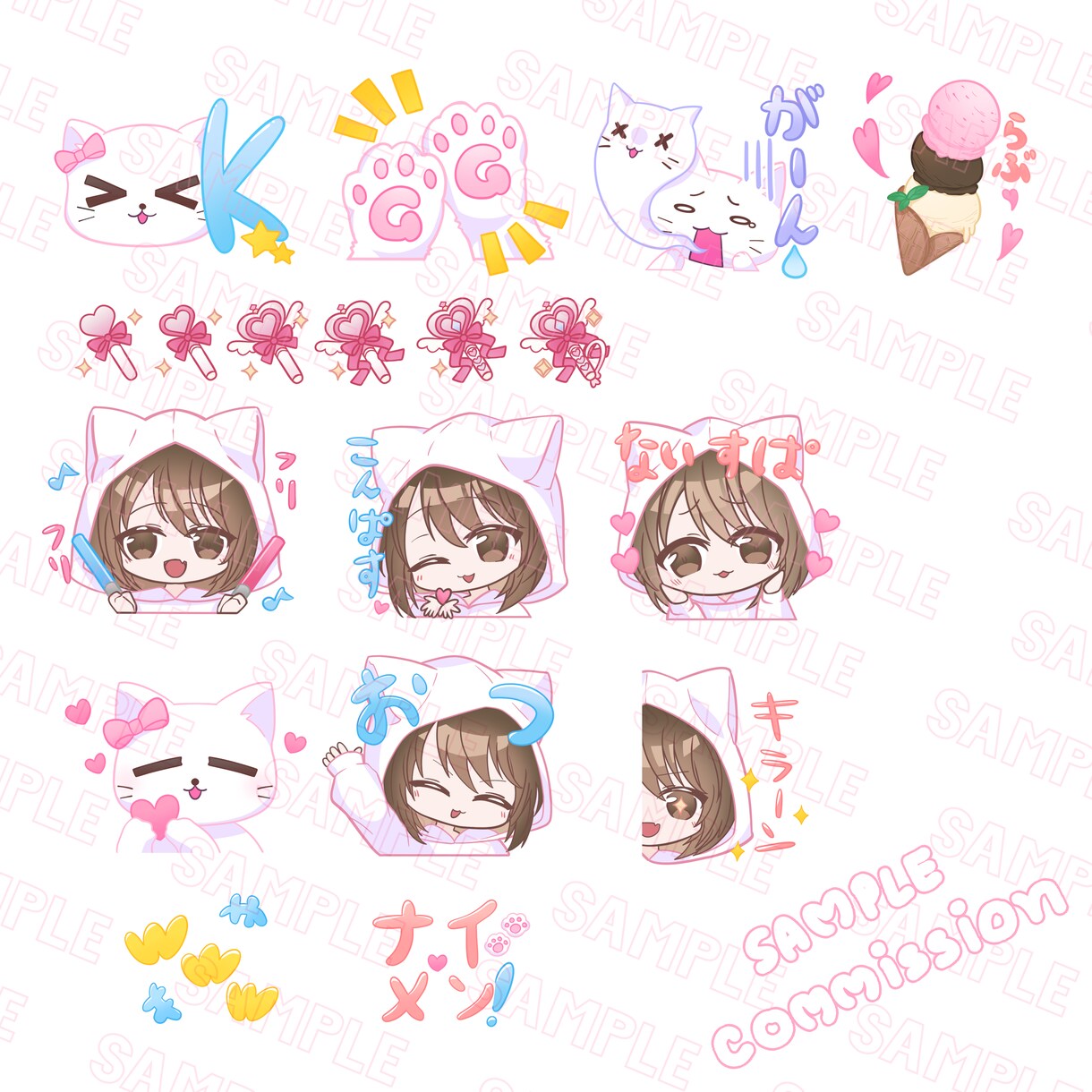販売用のLINEスタンプのイラストを製作します 複数キャラ、絵無し可能！スタンプでトークを盛り上げましょう♪ イメージ2