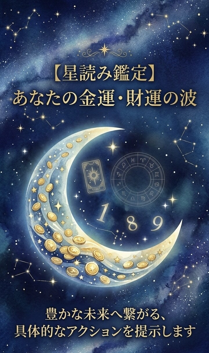 あなたの金脈財運の波を読み解き豊かな未来へ導きます 「具体的な行動時期がわかる！星が教えるあなただけのバイブル」 イメージ1