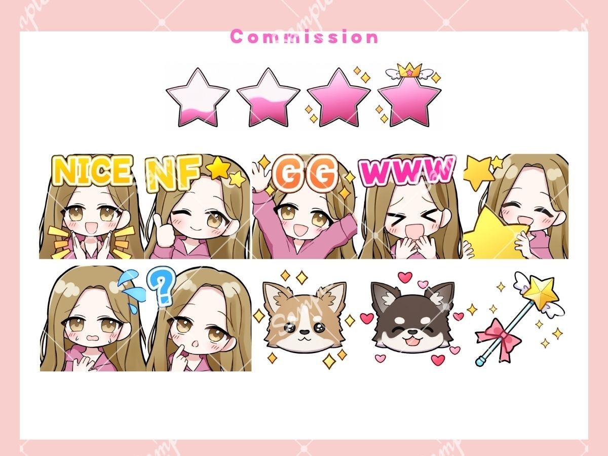 配信等のスタンプお描きします 2点目以降2000円。GIFアニメーションスタンプも！ イメージ6