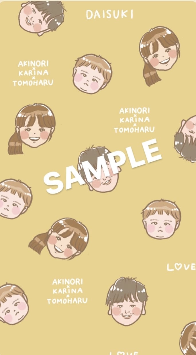 似顔絵でLINEの壁紙作成します ご家族やペットのお顔で可愛い壁紙や背景を作成します！ イメージ5