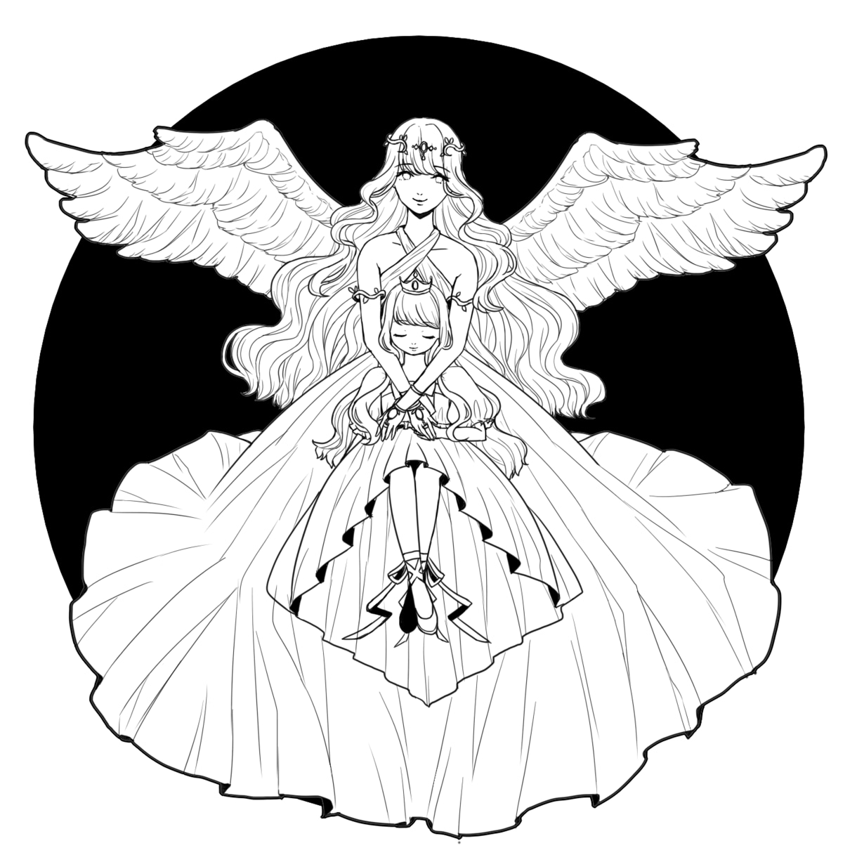 ラフから線画描き起こし、ご要望あれば色塗りできます 線画作業代行！下書きやラフ段階からの線画描き起こしします イメージ8