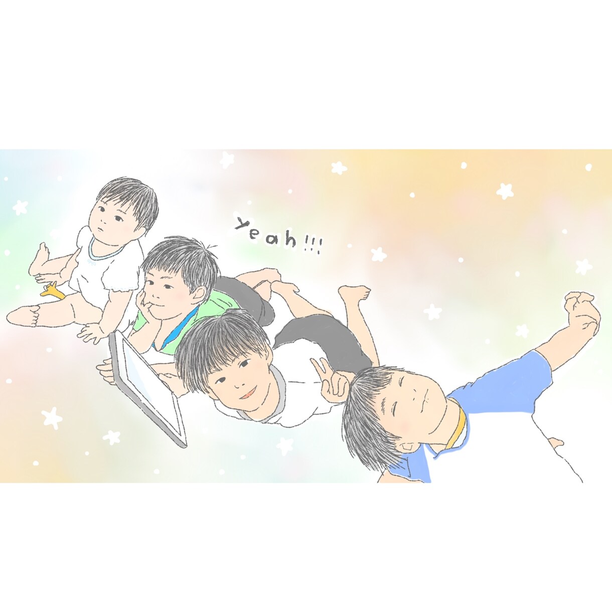写真を模写し、暖かみのある似顔絵を描かせて頂きます 写真を元に描きます。アップ、後ろ姿、全身どれでもOKです イメージ2
