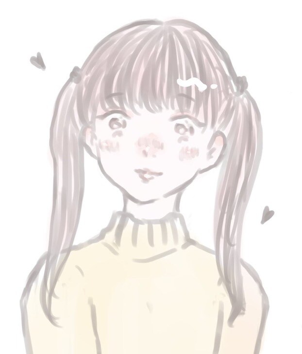 シンプルなデフォルトまた等身大のアイコン描いてます ふわふわかわいいシンプルなアイコン イメージ1