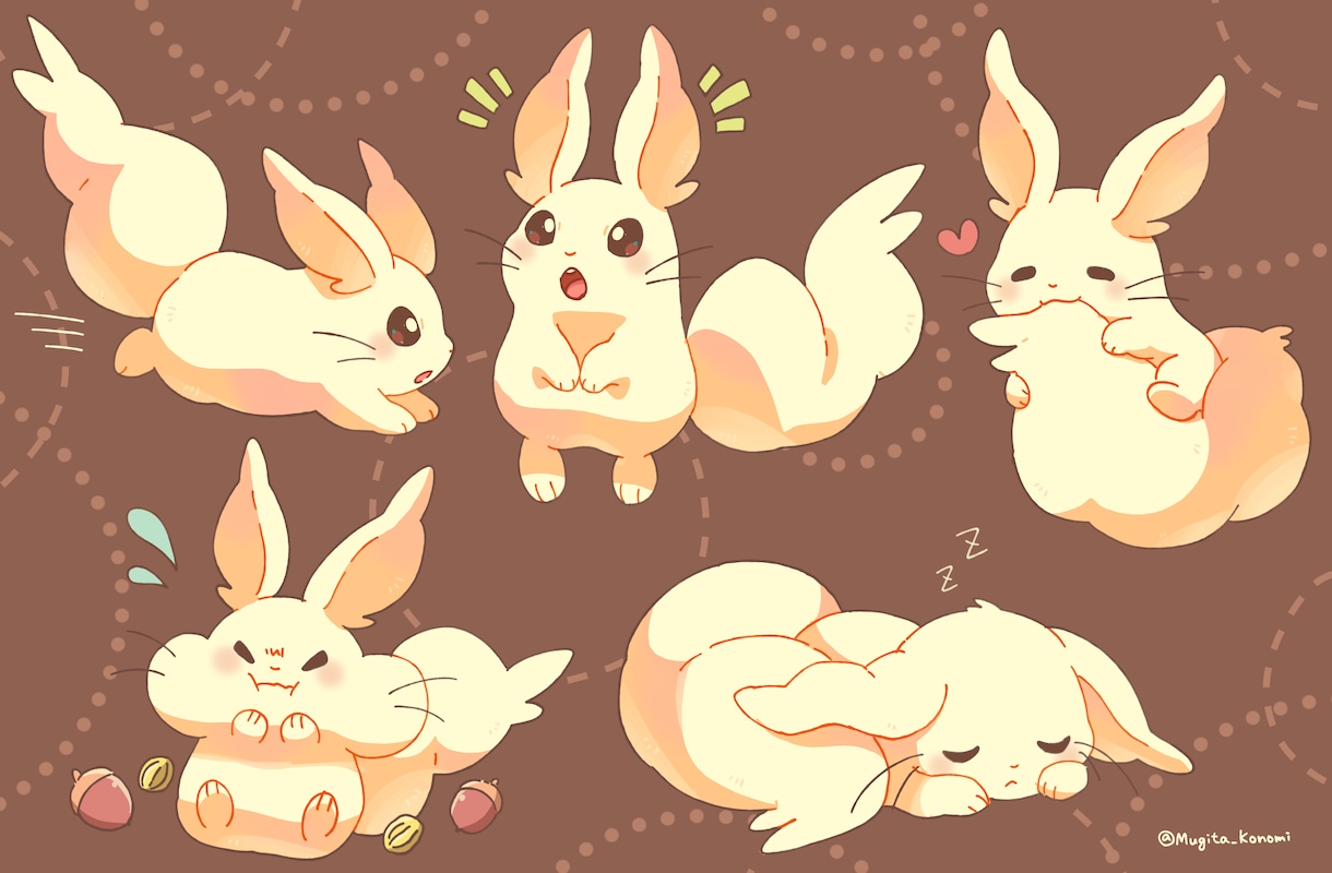 商用◎ケモノ・マスコットのグッズイラスト描きます Vtuberの記念グッズなどにオススメ! イメージ10