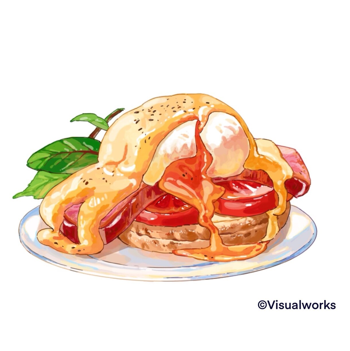 魅力的な食べ物イラスト描きます 【視覚で感じる美味しいを届けます！】 イメージ1