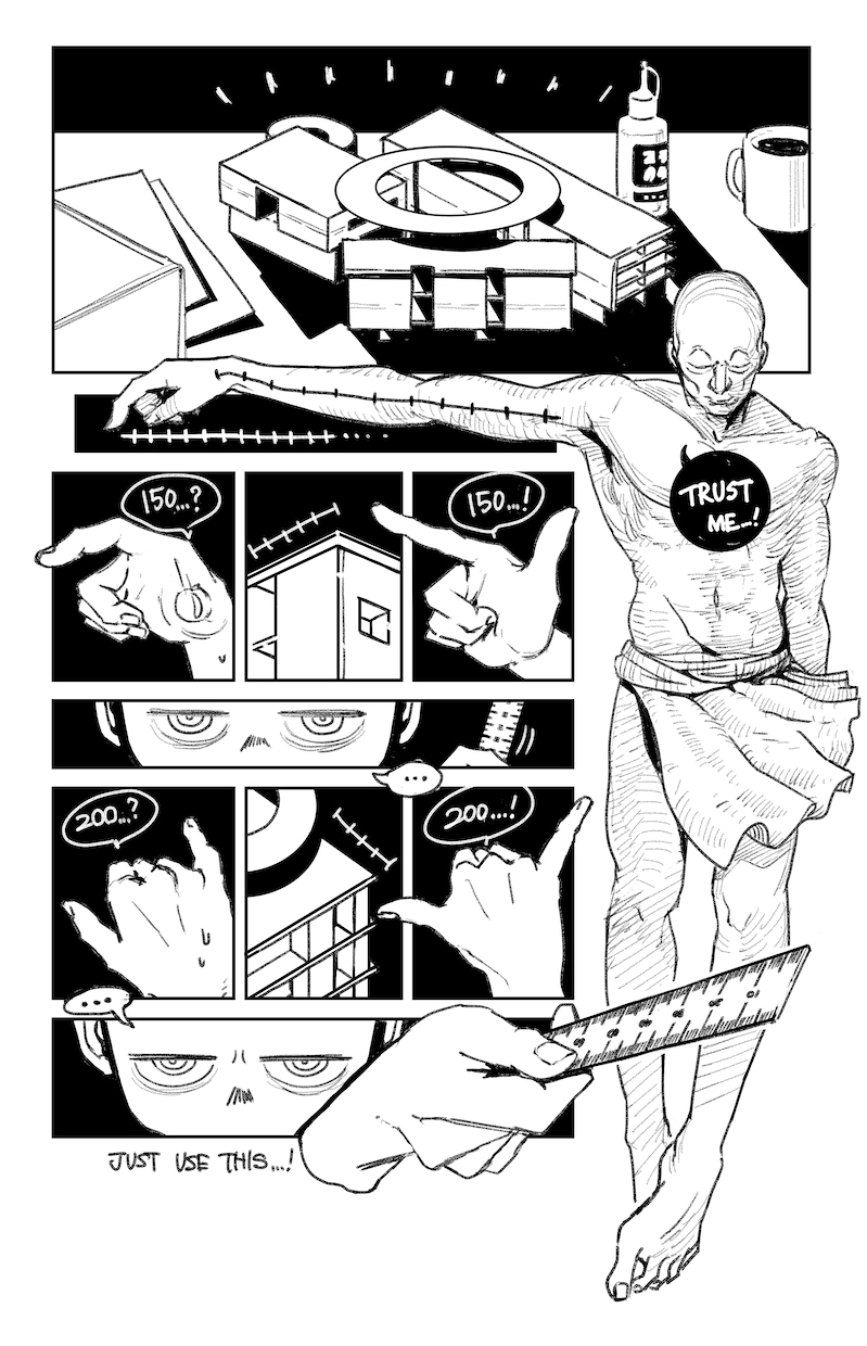 漫画形式の雰囲気のあるイラストを描きます 雰囲気や時の流れを感じられるコマ割りや線画 イメージ1
