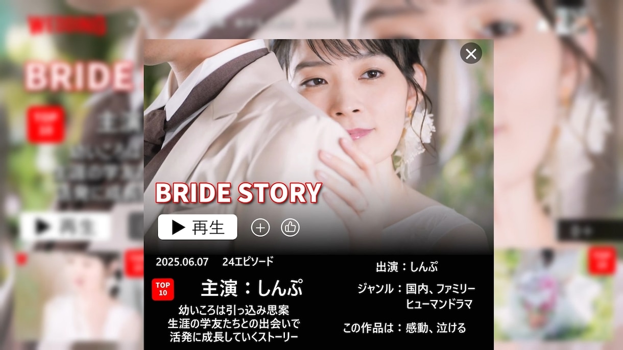 ネトフリ風ムービー&ドレス当て動画制作します 9月までの限定割引です。格安でお届け致します。 イメージ6