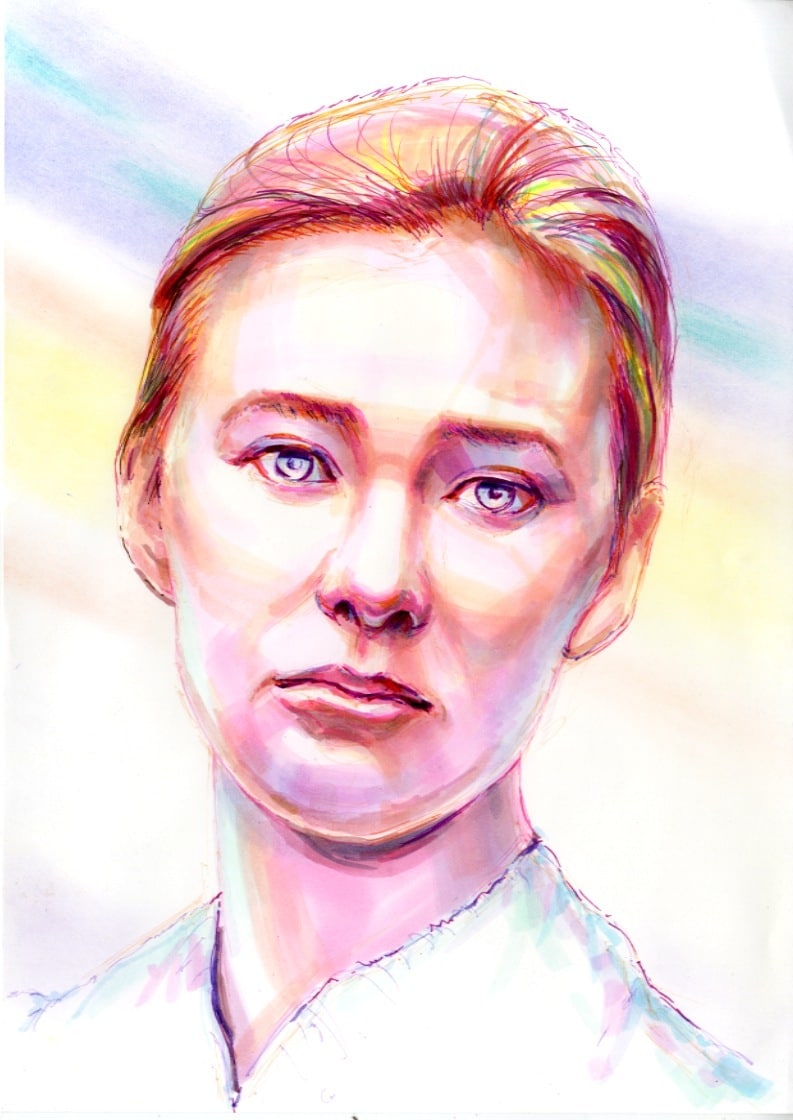 手描きの肖像画になります。 滭 -         ΢ Ź  ں