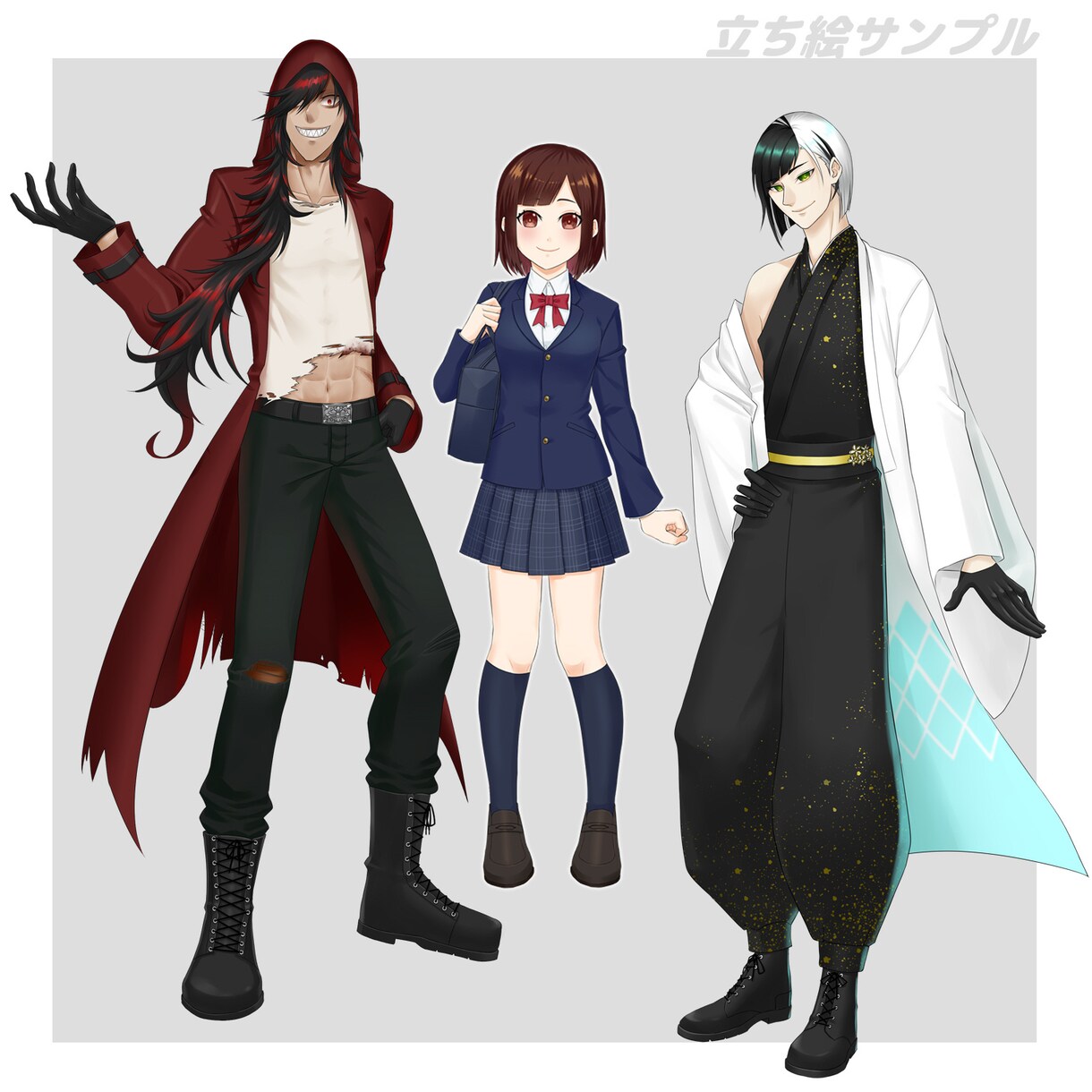 キャラクターの立ち絵お描きします TRPG、自作ゲーム、配信の彩りに イメージ3