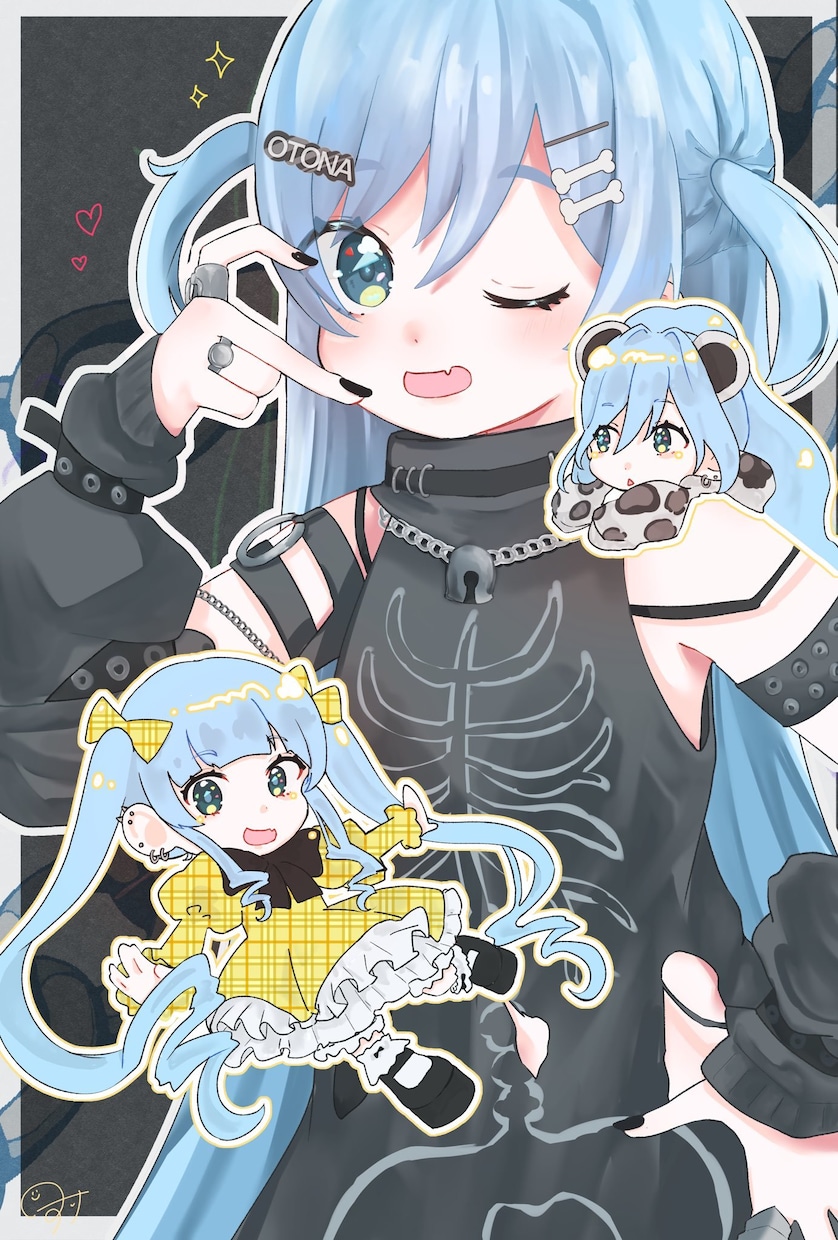 ラフ修正無制限！イラスト・ヘッダーなど作成します キラキラポップなイラストを描きます！お気軽にご相談ください！ イメージ1