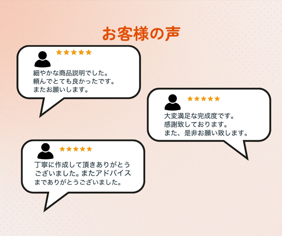 メルカリなどのフリマサイトの商品説明文作ります もう文章に悩まない！3商品分の商品説明文を作成します イメージ8