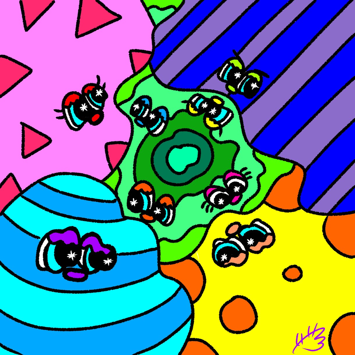 SNSアイコンやイラストを作成いたします ポップ調なオリジナルキャラクターイラストです イメージ4