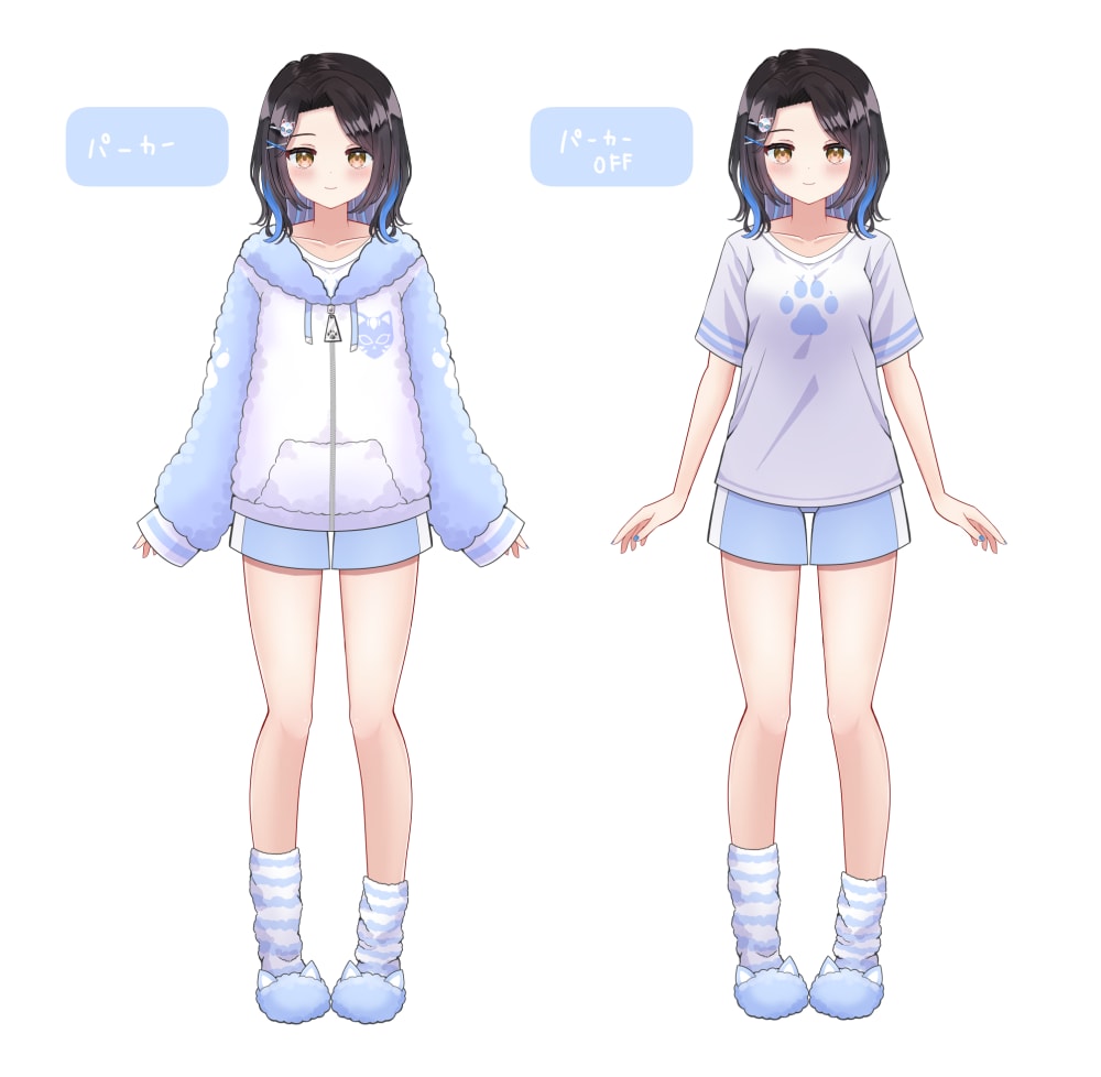 立ち絵・Vtuber用パーツ分けイラストを作ります キャラデザから制作可能！あなたの「なりたい」を叶えます！ イメージ7
