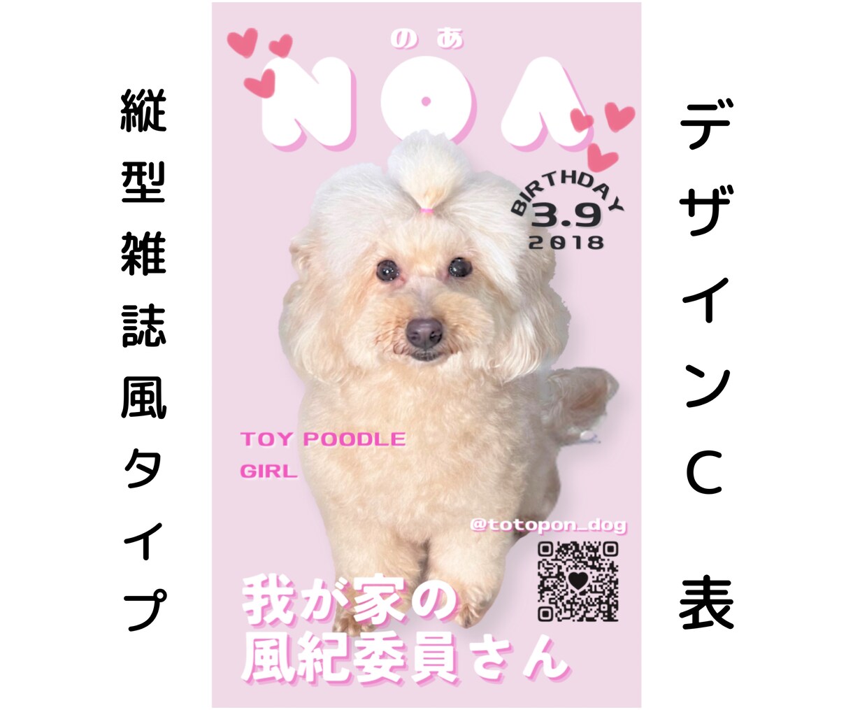セミオーダー◎【ワンちゃん名刺】作成いたします 100枚セット◎うちの子をアピールするイチオシアイテム！ イメージ6