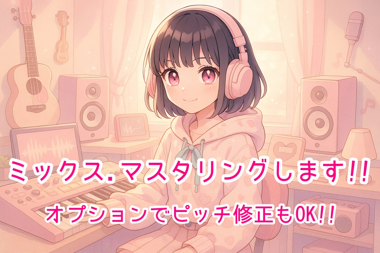 ミックス、マスタリングします 歌ってみた～デジタルリリース用まで イメージ1