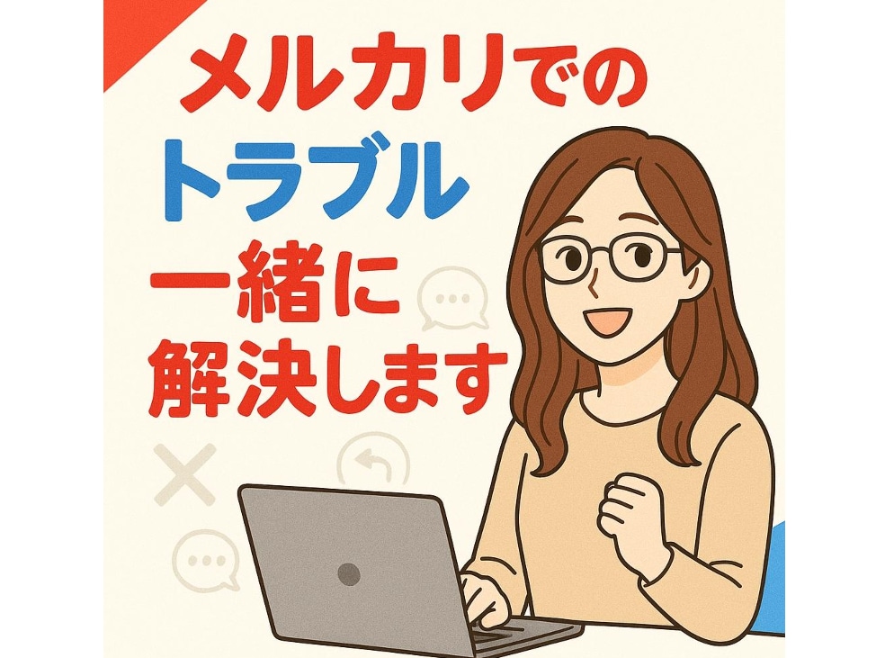 メルカリのトラブル一緒に解決します 取引件数1300以上の主婦がメルカリトラブルを全力サポート! イメージ1