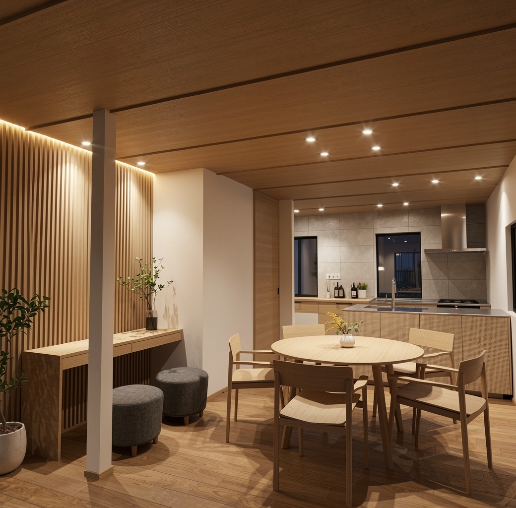 建てる前に完成イメージを内観CGで確認します 建築士が家具・内装・空間の見え方まで分かりやすく再現します イメージ2