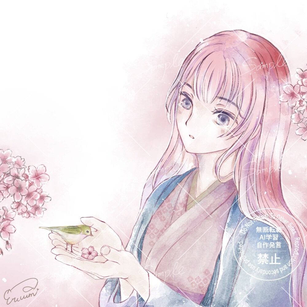 水彩風でアイコン作成します 修正無制限でアイコンや正方形イラスト作成します イメージ3