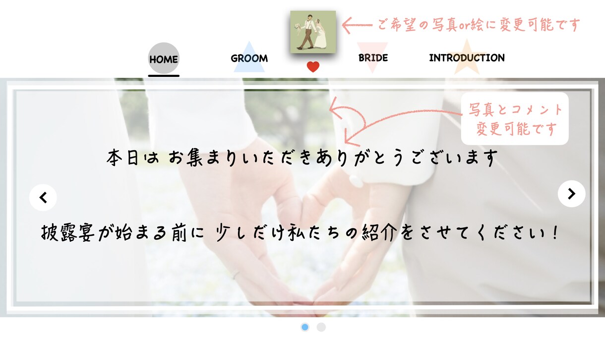 ゲスト紹介型の結婚式オープニングムービーを作ります 選べる２種類！！ビビットカラーとナチュラルカラー イメージ1