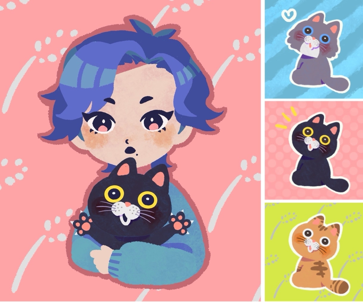 かわいいSNSアイコン、ヘッダーお描きます SNSアイコン、ヘッダーなど、なんでもご相談下さい！ イメージ1