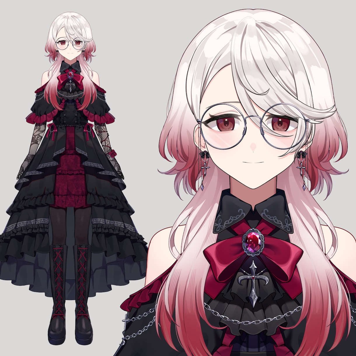 VTuber向けLive2Dモデル制作いたします Vtuberパーツ分けイラスト制作/Live2dモデリング イメージ2