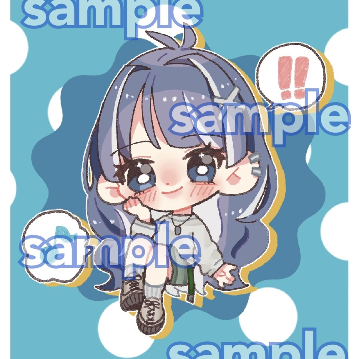 SNS等で使用できるイラスト描きます 可愛いデフォルメイラスト描きます イメージ2