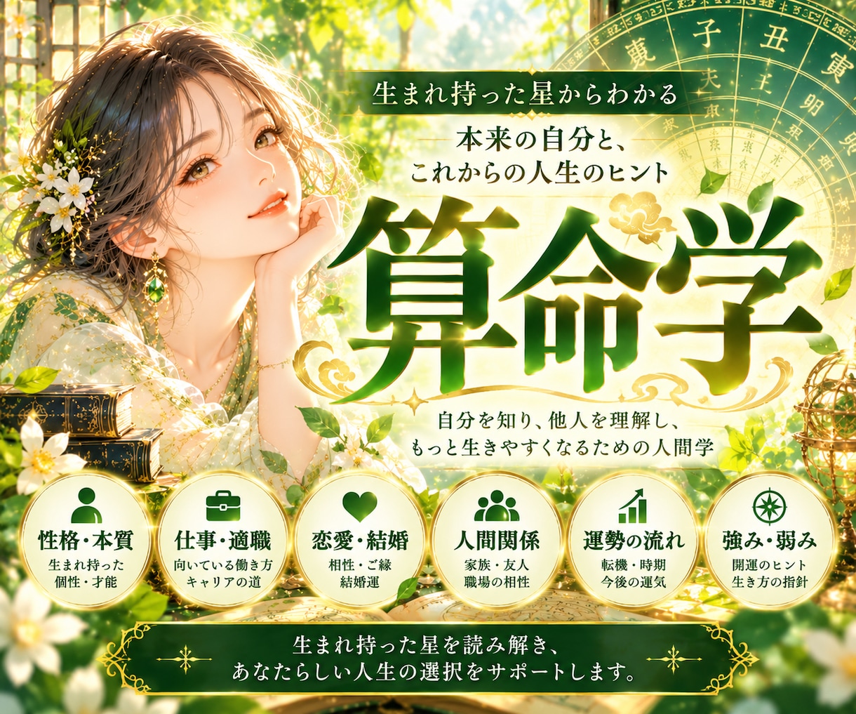 算命学であなたのお悩みや不安をしっかり読み解きます 人生など自分や相手のことを深く知るための学問をあなたにお届け イメージ1